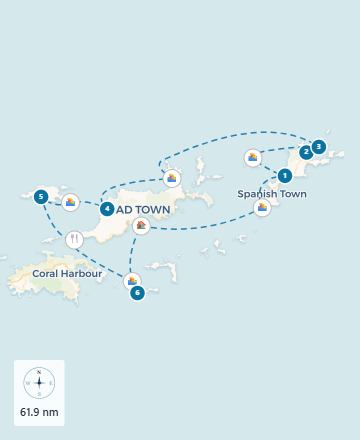 Classic BVI Loop route map